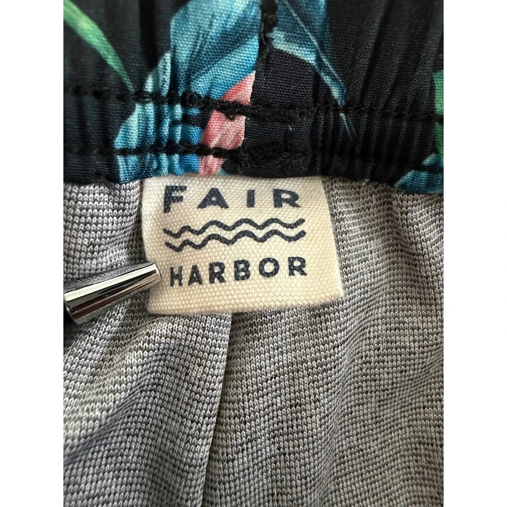 Fair‎ Harbor Swim trunks Shorts Men's XL Colorful Botanical Print AOP Lined EUC